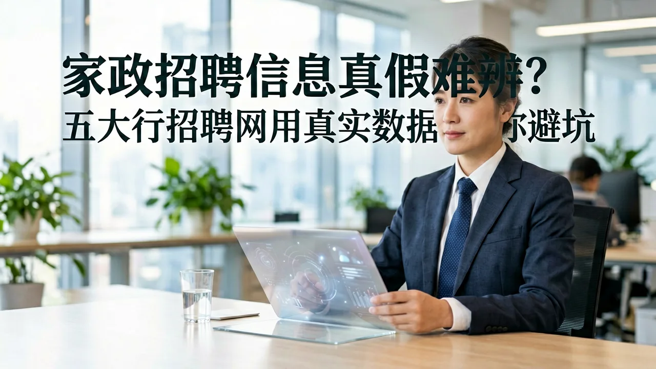 家政招聘信息真假难辨?五大行招聘网用真实数据帮你避坑